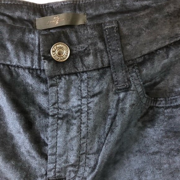 7 For all Mankind Velvet Ankle Skinny in Navy Jean - Picture 4 of 8